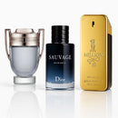 Set of 3 - Rabanne Invictus, Sauvage Dior &amp; One Million Lucky