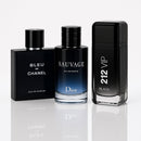Set of 3 - 212 VIP Black, Sauvage &amp; Bleu de Chanel
