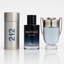 Set of 3 - Sauvage Dior, 212 Men &amp; Invictus Rabanne